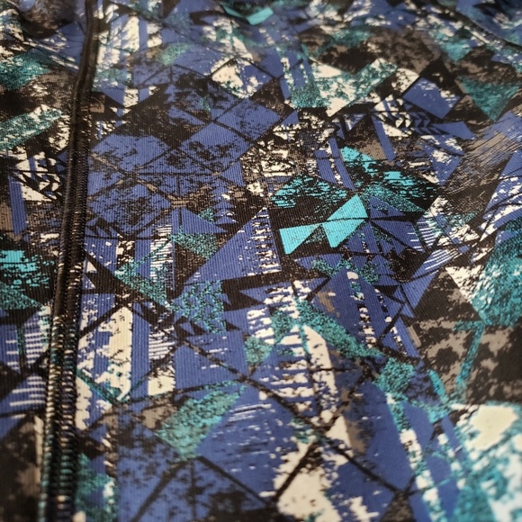 Gaiam blue geometric leggings - Picture 4 of 6